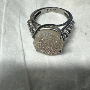 Vintage 316L stainless steel women’s ring